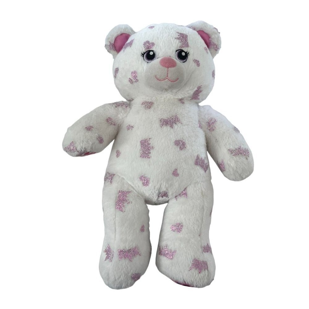 Build A Bear Plush Disney Princess Bear‎ Plush 2018 White Sparkling Size …